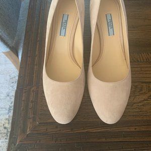 Prada suede heels